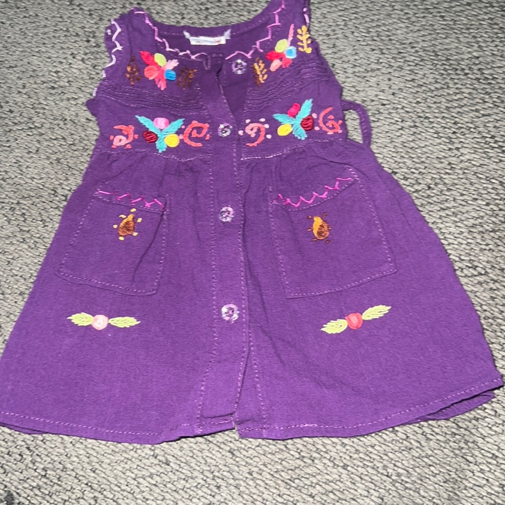 One purple little Mexican dress for 0 to 3 months